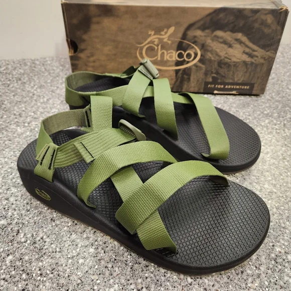Chaco | Shoes | Nwt Chaco Banded Zcloud Moss Lichen Sandals 